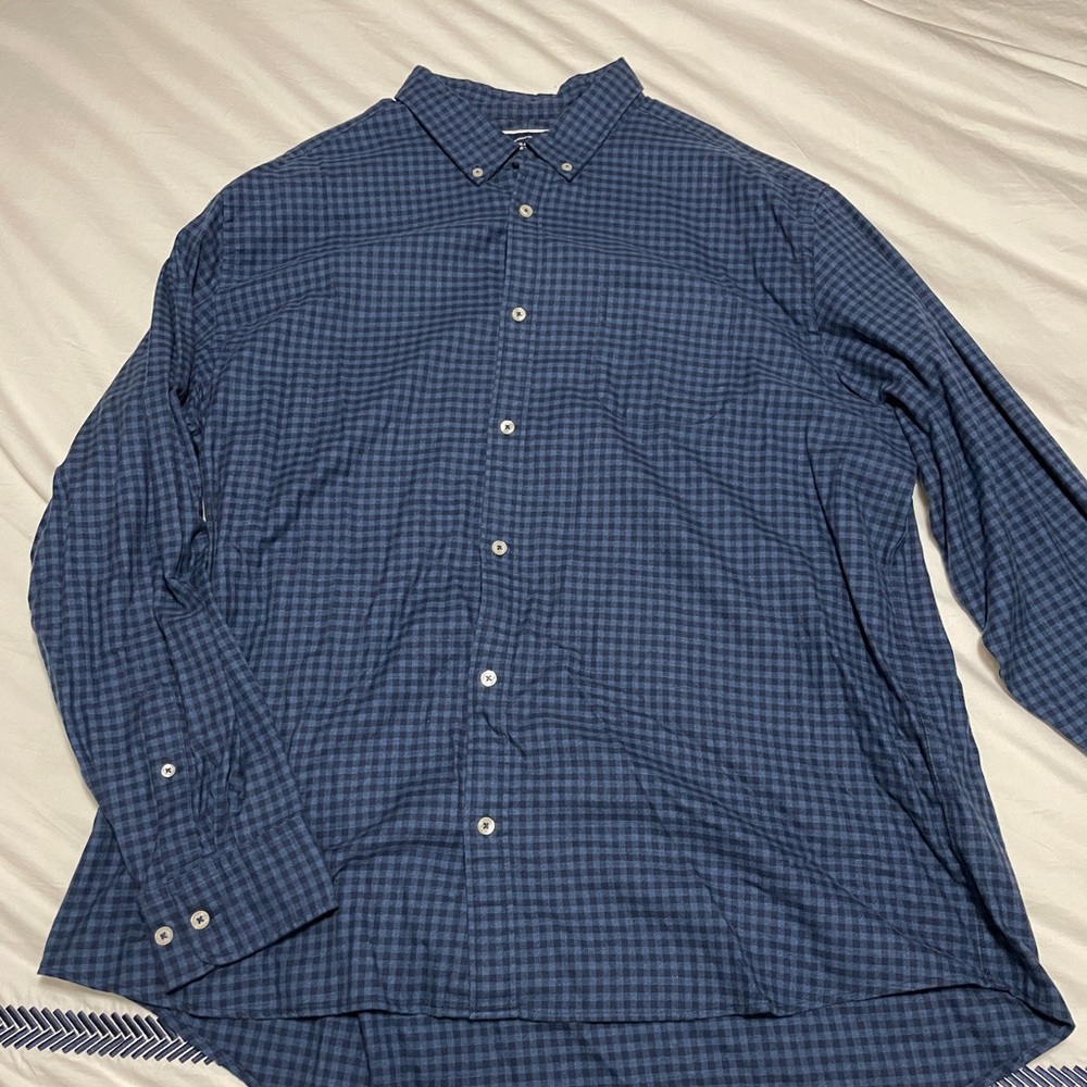 Men's Blue Checkered Shirt